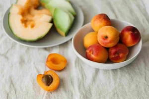 Apricot fruits bowl